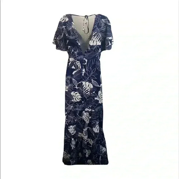Lulus Savanna Navy Blue Floral Maxi Dress - Picture 3 of 8